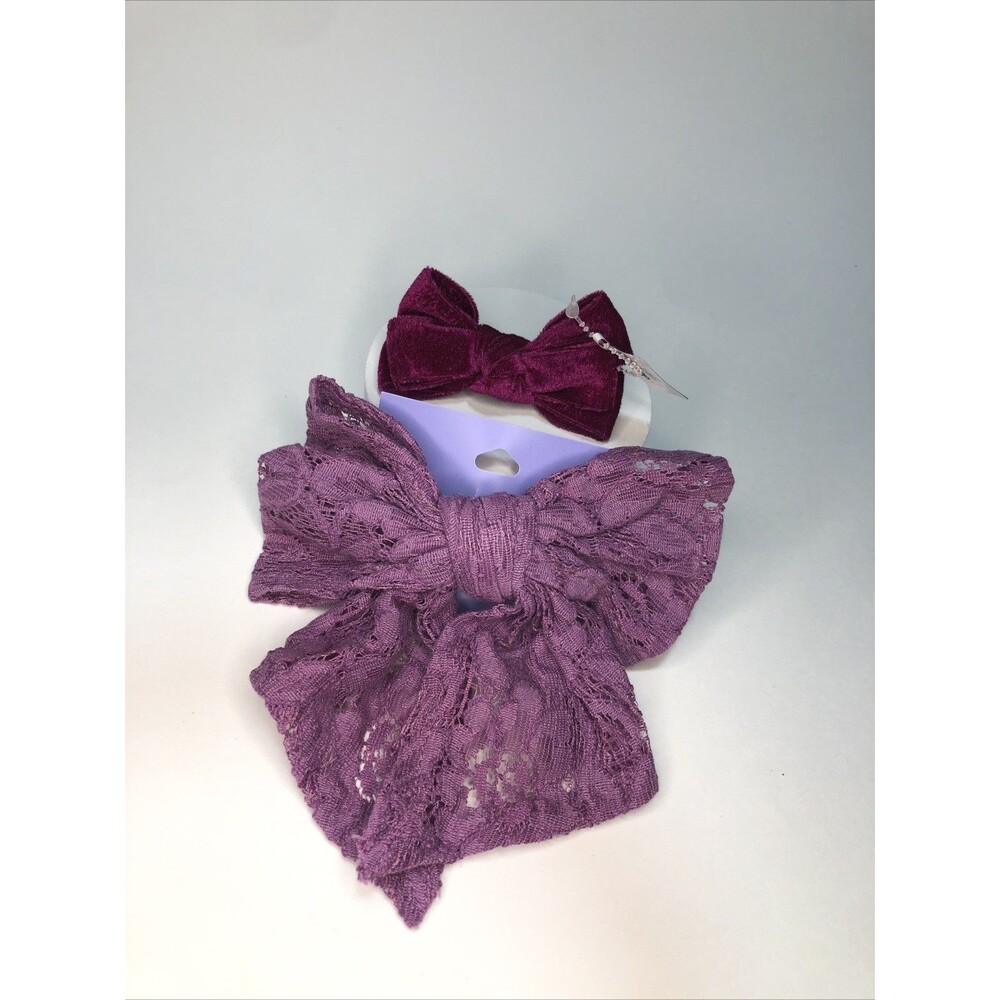 Hair Accessories Purple Bows (2count) From Claire’s